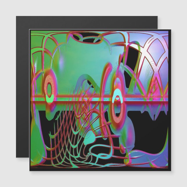 Abstract Togetherness Magnetic Card (Front/Back)