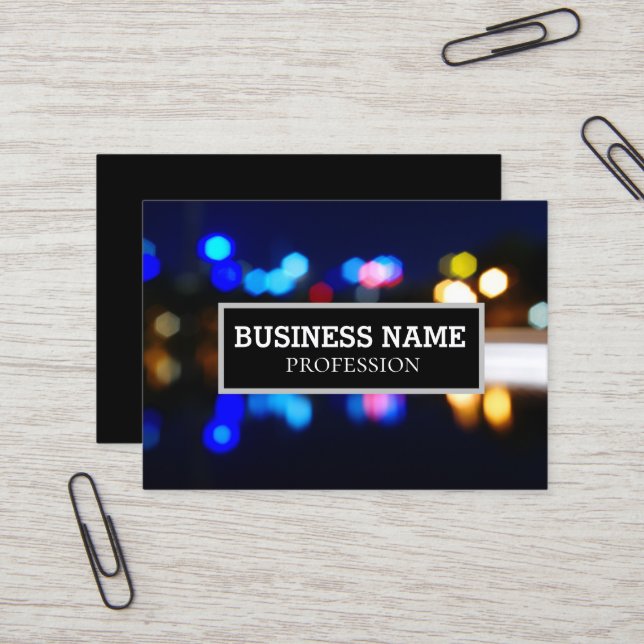 Abstract traffic lights business card (Front/Back In Situ)