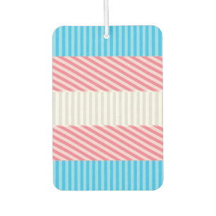 Abstract Transgender Pride Flag Car Air Freshener