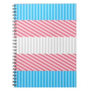 Abstract Transgender Pride Flag Notebook