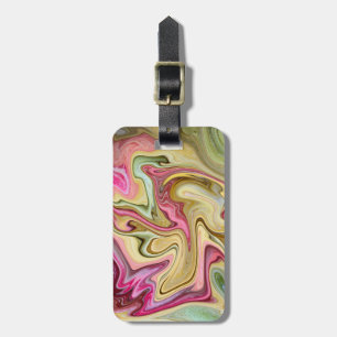 Abstract Tray of Sweets Luggage Tag