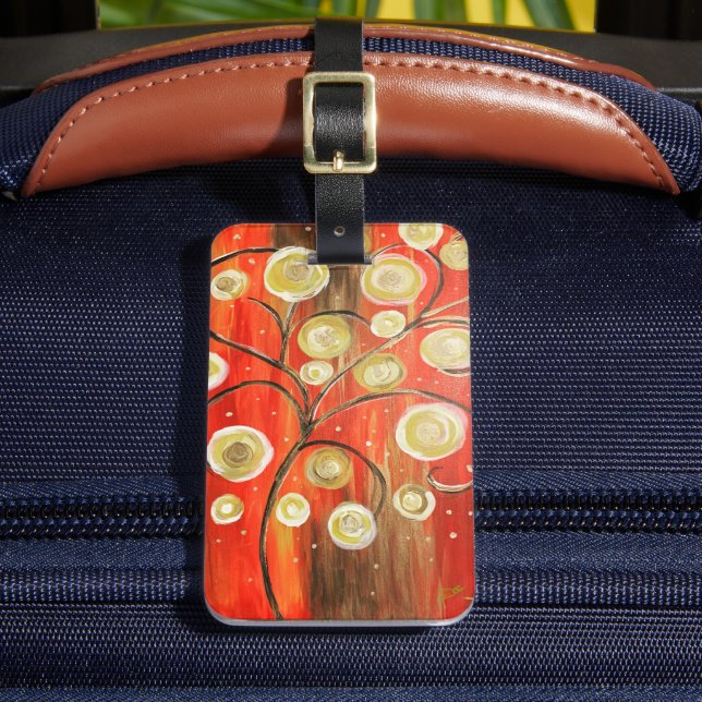 Abstract Tree Acrylic Luggage Tag (Front Insitu 2)