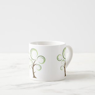 Abstract Tree Espresso Cup