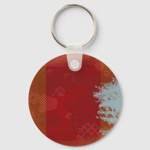 Abstract tree grunge Key Chain