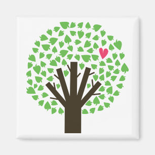 Abstract Tree Hugger Magnet