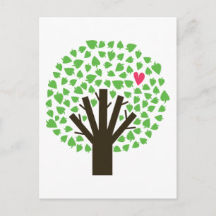 Abstract Tree Hugger Postcard