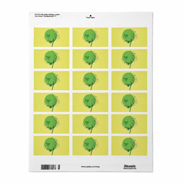 Abstract Tree Labels (Full Sheet)