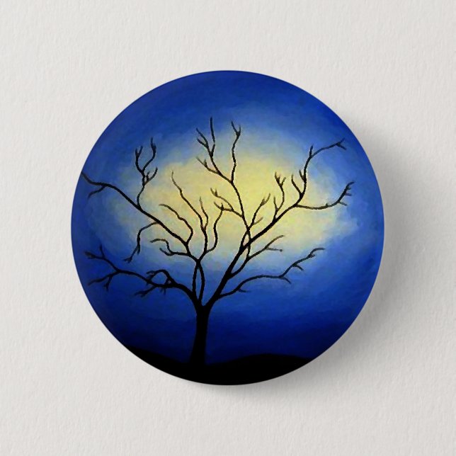 Abstract Tree - Modern Art 6 Cm Round Badge (Front)