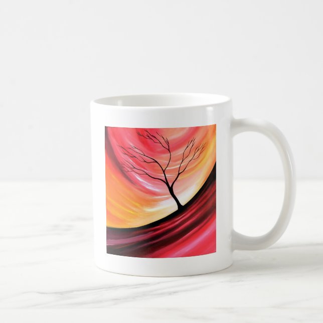 Abstract Tree - Modern Art Coffee Mug (Right)