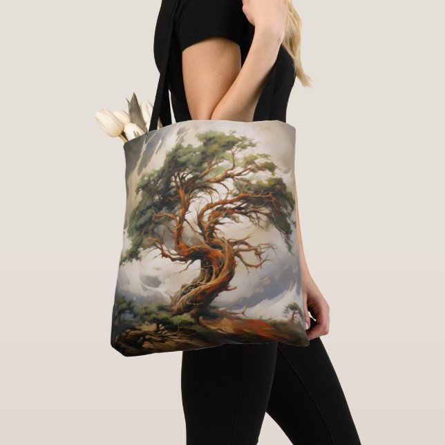 Abstract Tree Nature Symbolism Tote Bag (Close Up)