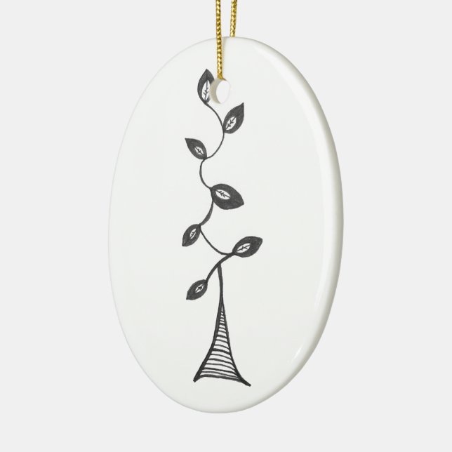 Abstract Tree of Life Ornament (Left)