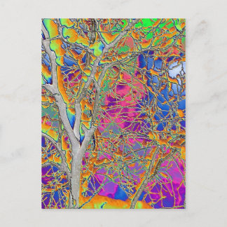 Abstract Tree Postcard