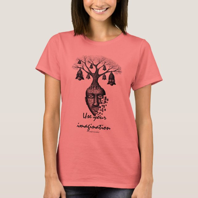 Abstract tree use your imagination cool t-shirt (Front)