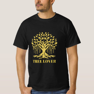 Abstract Tree with Sun T-Shirt Design