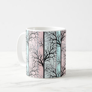 Abstract, trees coffee mug