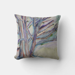 Abstract Trees Cushion
