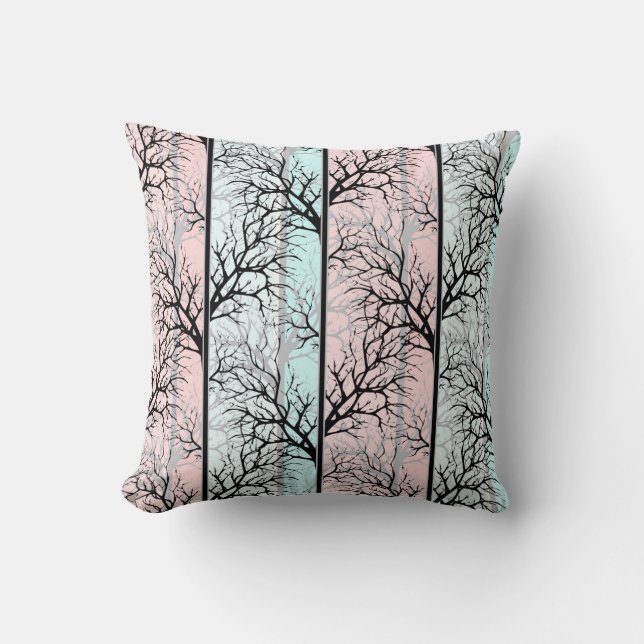 Abstract, trees cushion (Front)