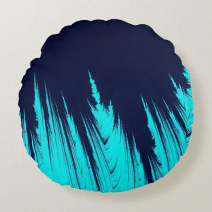 ABSTRACT TREES ROUND CUSHION