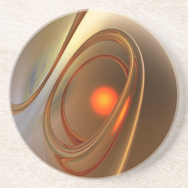 Abstract trendy and elegant 3d Design Coaster (Front)