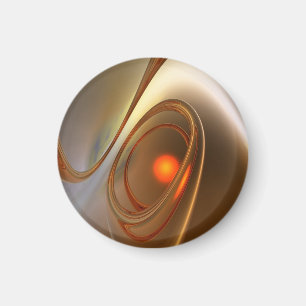 Abstract trendy and elegant 3d Design Magnet