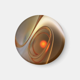 Abstract trendy and elegant 3d Design Magnet