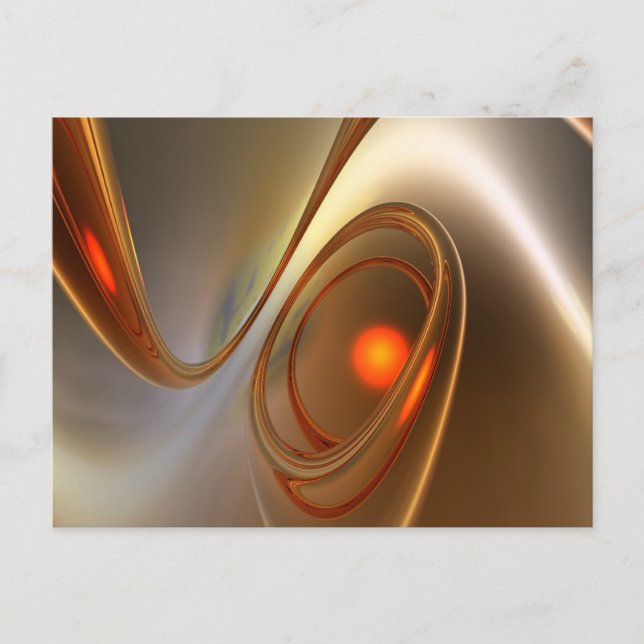 Abstract trendy and elegant 3d Design Postcard (Front)