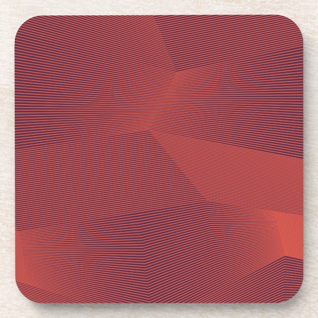Abstract, trendy, modern geometric graphic art coaster (Front)