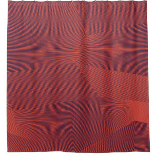 Abstract, trendy, modern geometric graphic art shower curtain