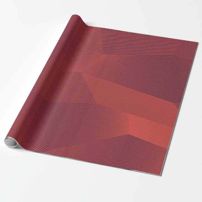 Abstract, trendy, modern geometric graphic art wrapping paper (Unrolled)