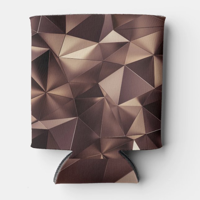 Abstract triangle crystal, 3D illustration. Can Cooler (Front)