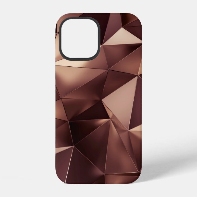 Abstract triangle crystal background. iPhone case (Back)