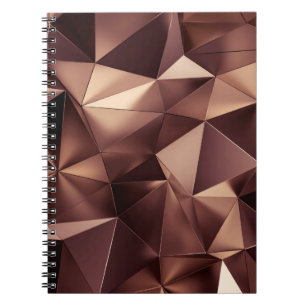 Abstract triangle crystal background. notebook