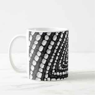 Abstract Triangle Detailed Pen and Ink Shapes Coffee Mug