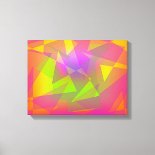 Abstract Triangles and Rectangles Canvas Print