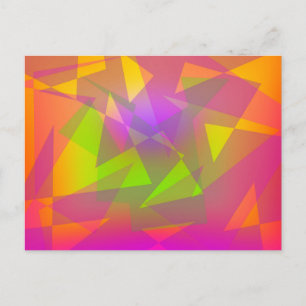Abstract Triangles and Rectangles Postcard