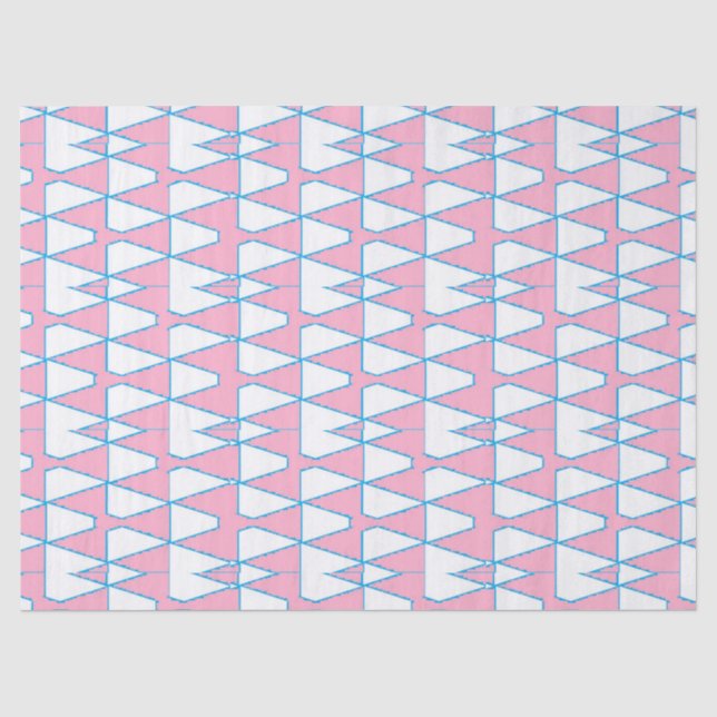 Abstract triangles background on tissue paper (Front)