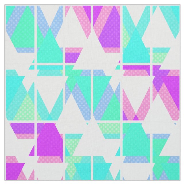 Abstract triangles geometrical modern pattern whit fabric (Swatch)