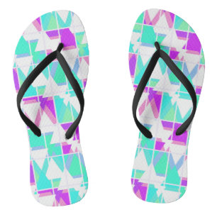 Abstract triangles geometrical modern pattern whit jandals