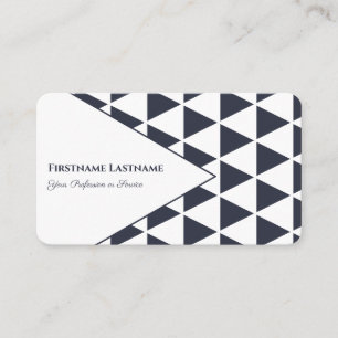 Abstract triangles grey blue shapes design business card