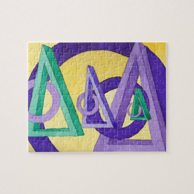 Abstract Triangles Jigsaw Puzzle (Horizontal)