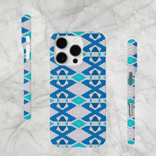 Abstract Tribal Design, Blues, Case-Mate iPhone 16 Pro Case