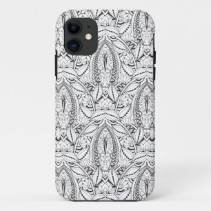 Abstract Tribal Doodle iPhone 11 Case