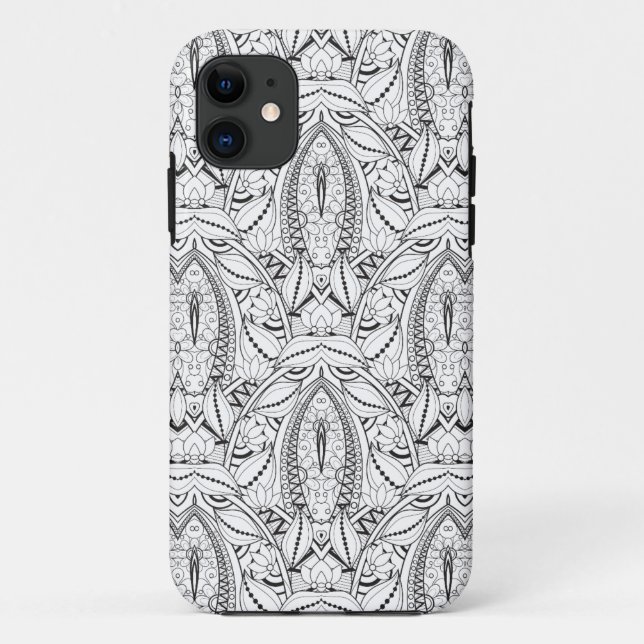 Abstract Tribal Doodle Case-Mate iPhone Case (Back)