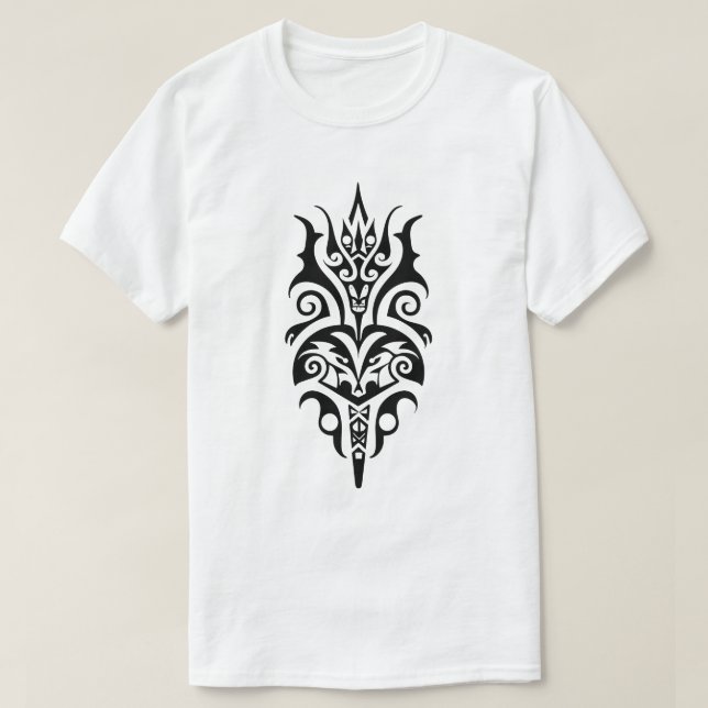 Abstract Tribal Tattoo Design T-Shirt (Design Front)