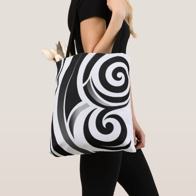 Abstract tribal Tote bag (Close Up)