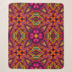 Abstract Tribal vintage ethnic seamless pattern or Sherpa Blanket