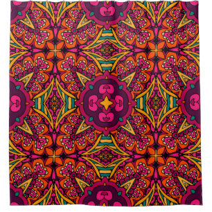 Abstract Tribal vintage ethnic seamless pattern or Shower Curtain