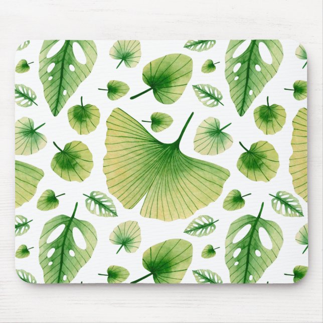 Abstract Tropical Art Mouse Pad (Front)