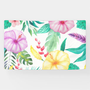 Abstract Tropical Banner