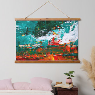 Abstract Tropical Collision Hanging Tapestry